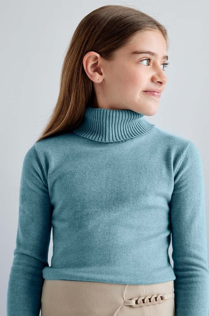 Mayoral sweter dziecięcy turkusowy 345.8B.Junior.9BYH