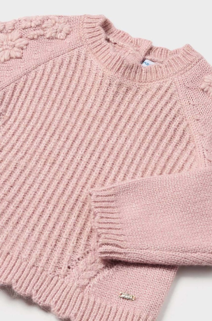 Mayoral sweter niemowlęcy 2324.4G.Baby.9BYH różowy AW24