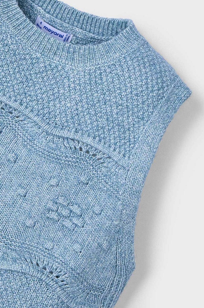 Mayoral bezrękawnik dziecięcy 4364.6C.Mini.9BYH niebieski AW24