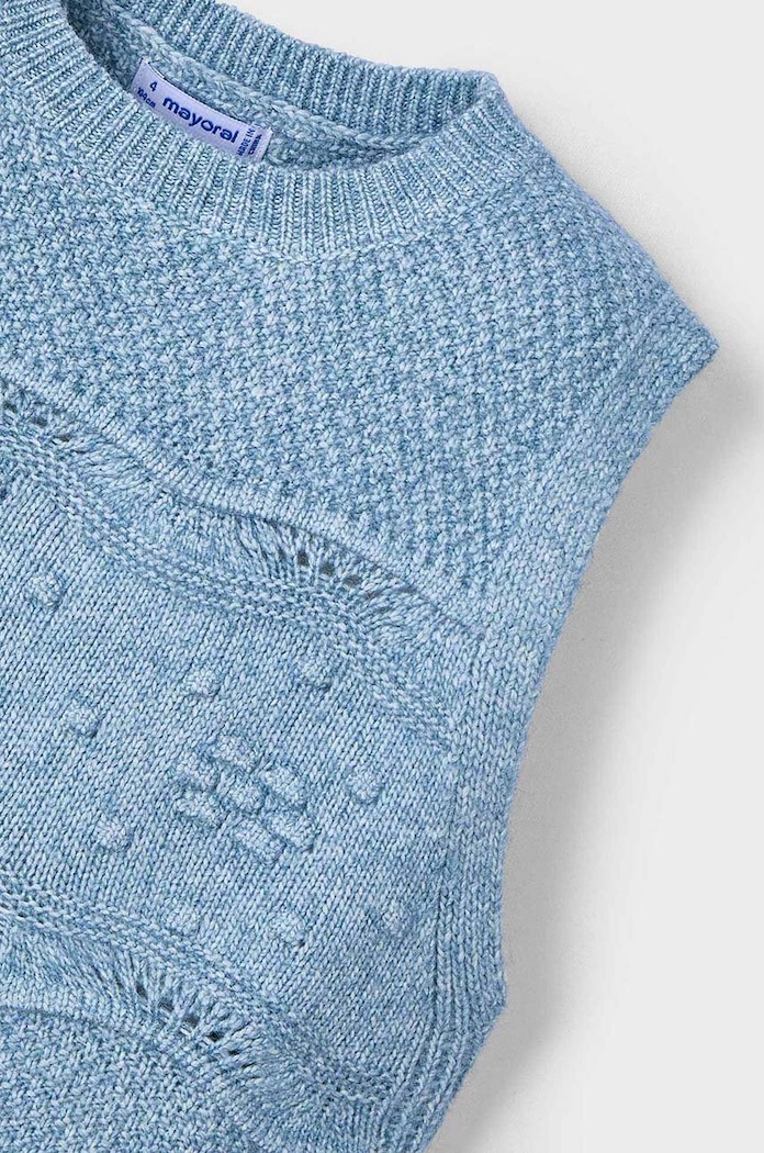 Mayoral bezrękawnik dziecięcy 4364.6C.Mini.9BYH niebieski AW24
