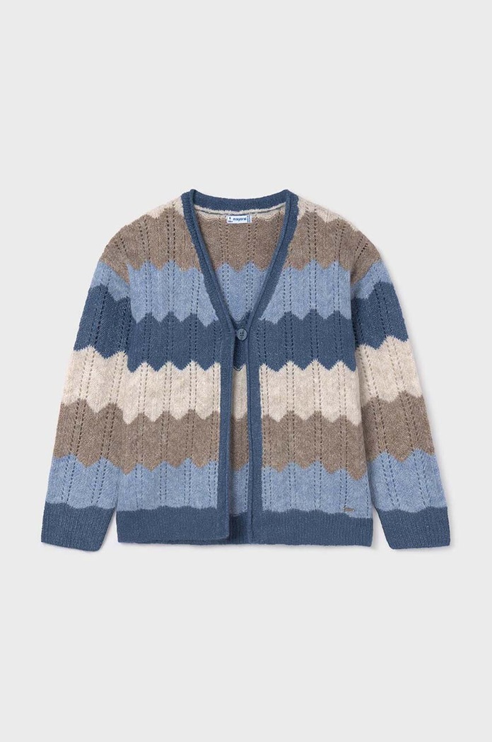 Mayoral cardigan copii cu modele albastru 7314.8E.Junior.9BYH