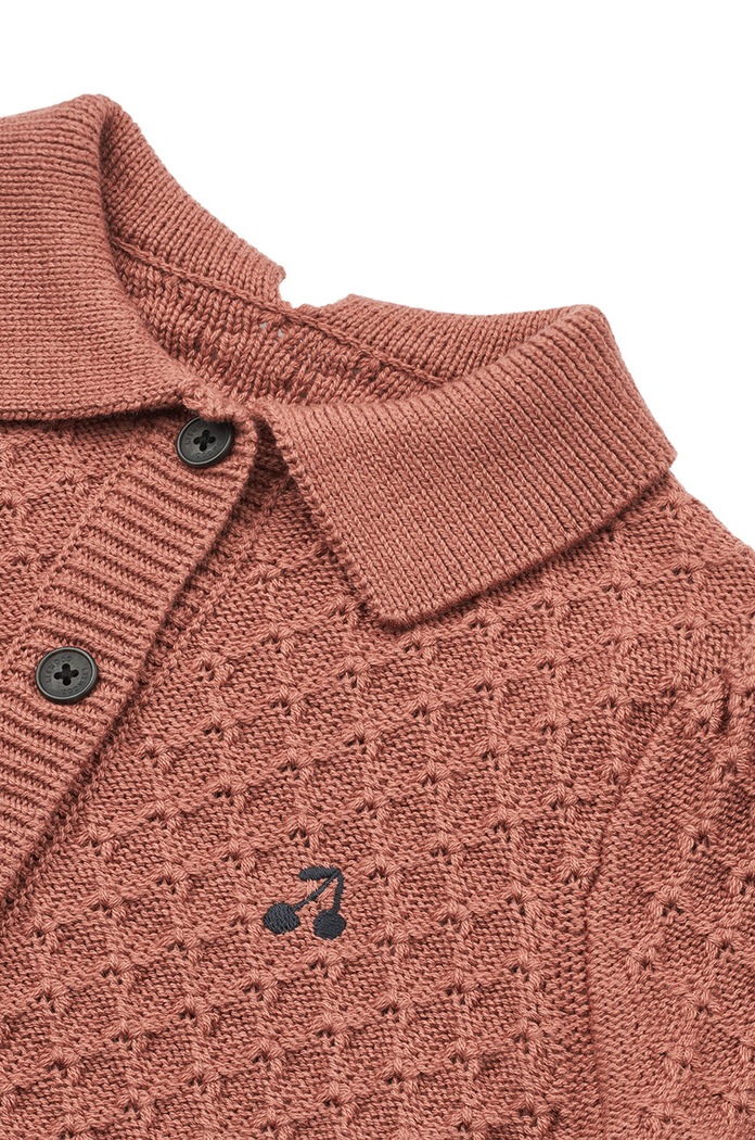 Otroška volnena jopica Liewood Jane Knit Cardigan roza LW19163