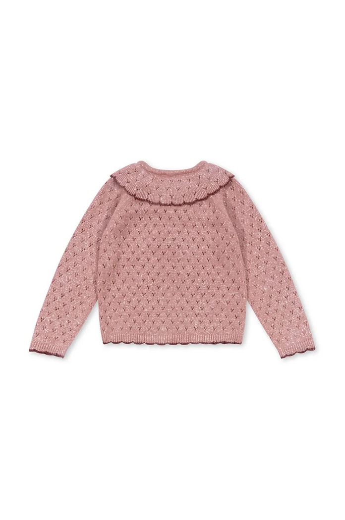 Detský sveter Konges Sløjd HOLIDAY KNIT CARDIGAN KS101994.G ružová AW24