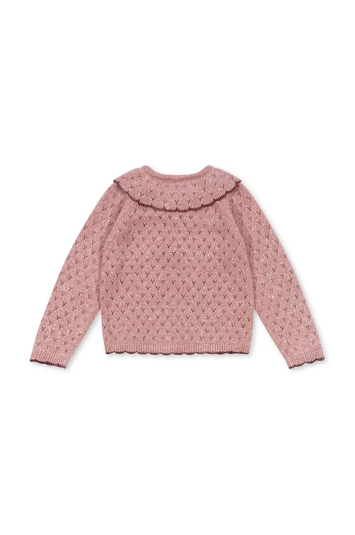 Detský sveter Konges Sløjd HOLIDAY KNIT CARDIGAN KS101994.G ružová AW24