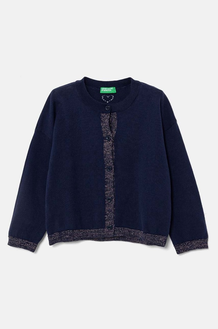 United Colors of Benetton cardigan copii model fin bleumarin 1198H5004.P.Seasonal