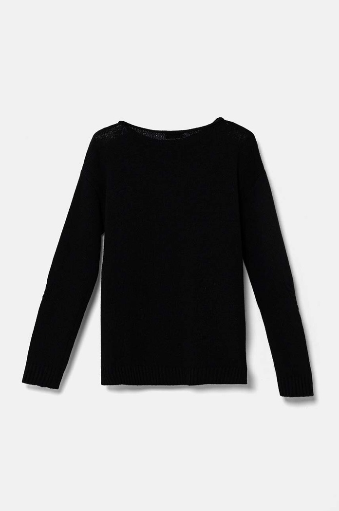 United Colors of Benetton sweter wełniany dziecięcy 1244C106X.G.Seasonal czarny AW24