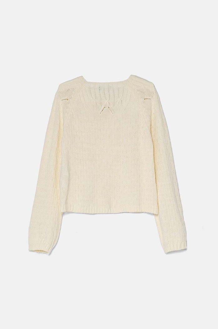 Παιδική ζακέτα με μείγμα από μαλλί United Colors of Benetton 1076G500J.P.Seasonal μπεζ AW24