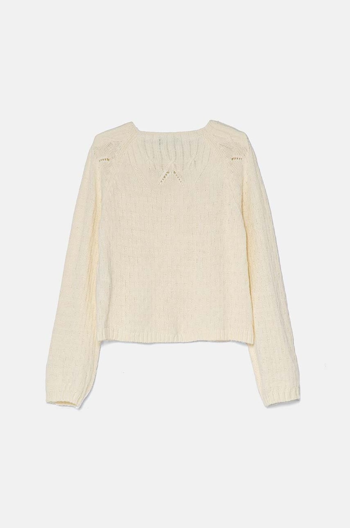 Παιδική ζακέτα με μείγμα από μαλλί United Colors of Benetton 1076G500J.P.Seasonal μπεζ AW24