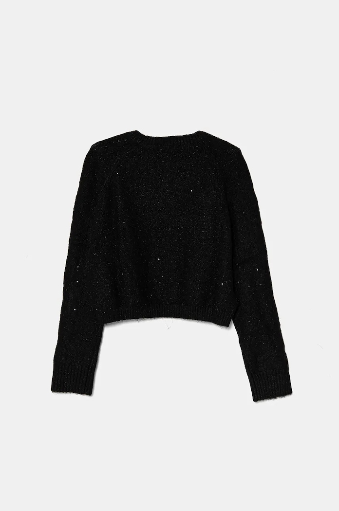 United Colors of Benetton Pulover pentru copii din amestec de lana 15V8C107D.G.Seasonal negru AW24