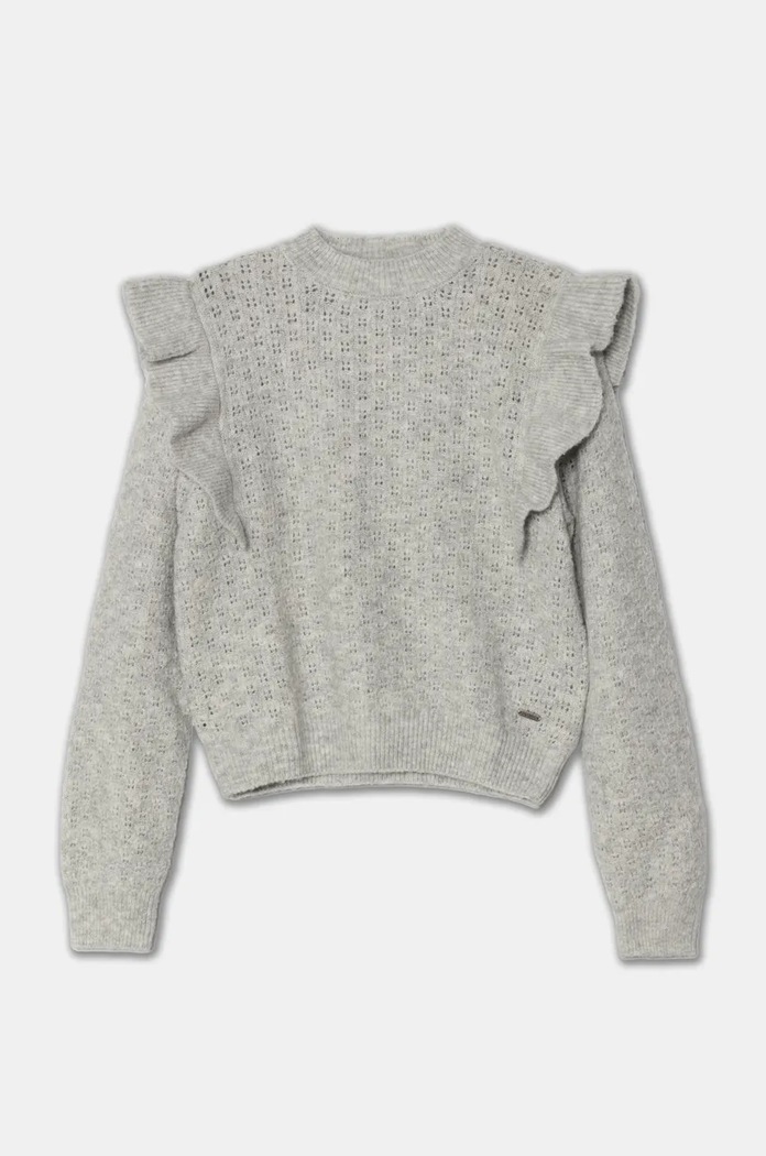 Детски пуловер Pepe Jeans WINTA меланж сив PG701099