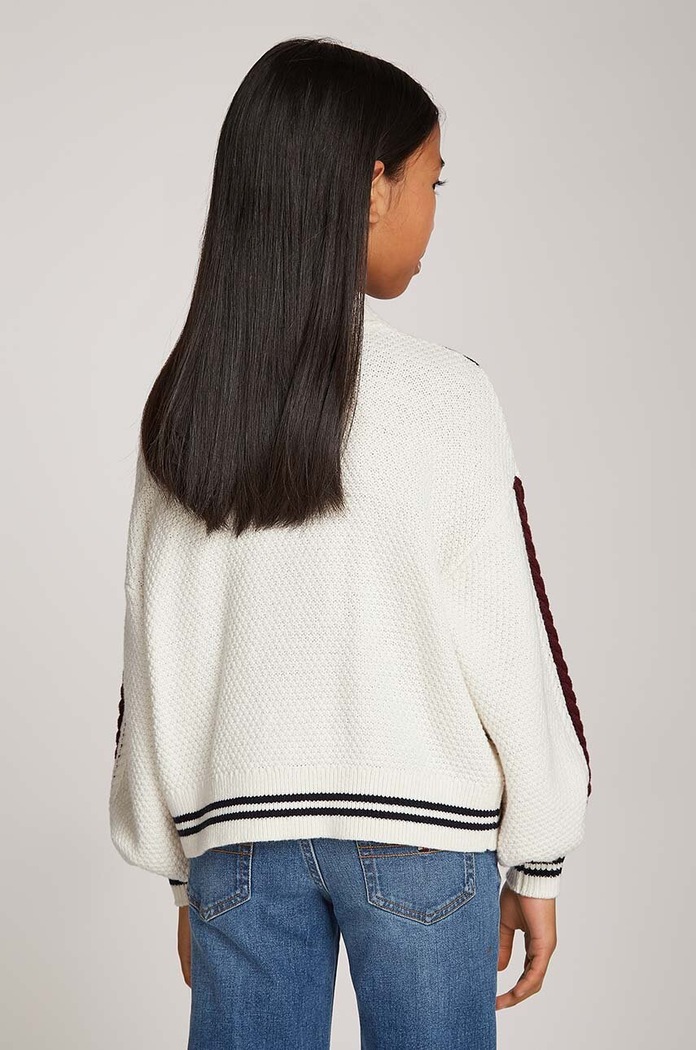 Tommy Hilfiger sweter z domieszką wełny dziecięcy KG0KG08158.9BYH.