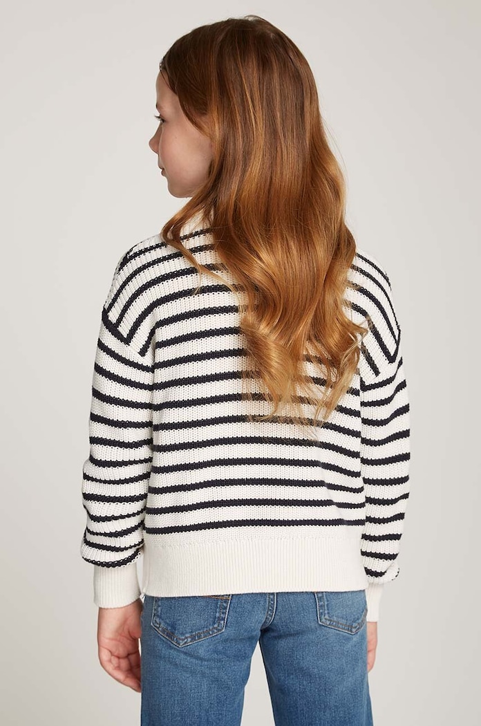 Tommy Hilfiger sweter bawełniany dziecięcy KG0KG08504.9BYH.128.176