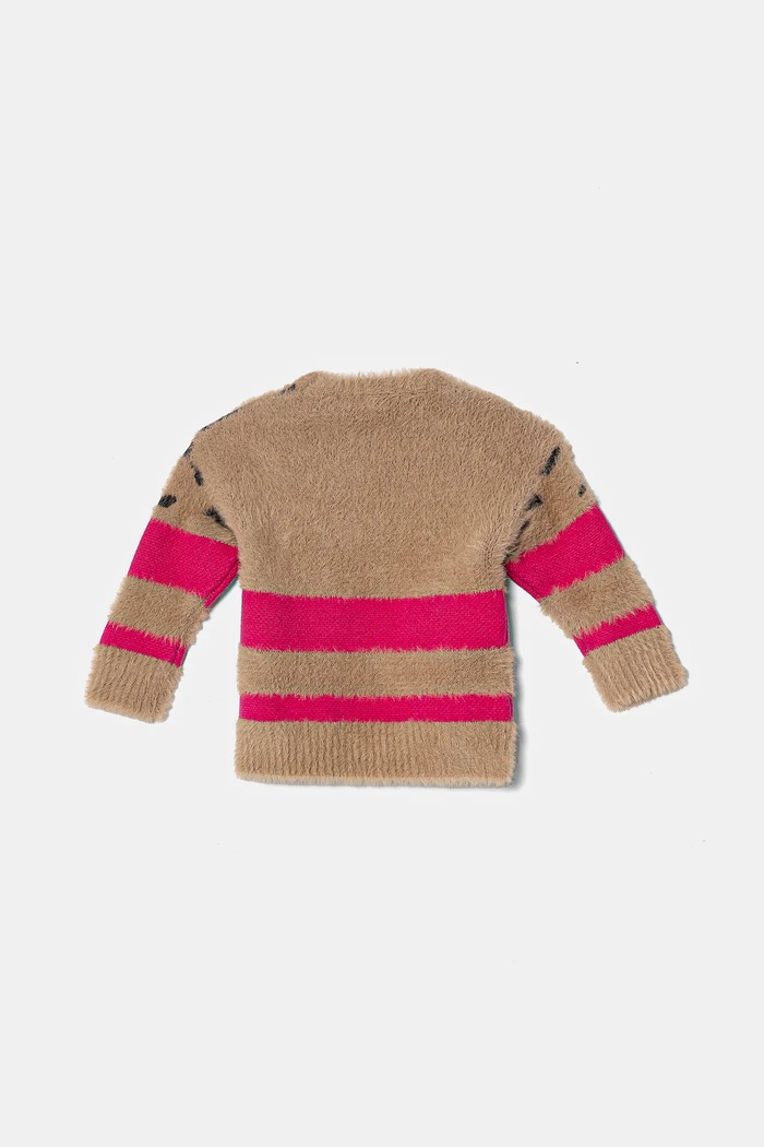 Παιδικό πουλόβερ Pinko Up F4PIBGJP128 μπεζ AW24