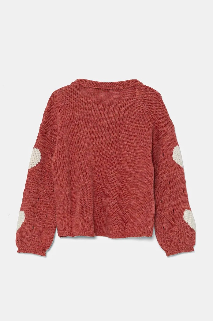 Dječji pulover s postotkom vune United Colors of Benetton 1076H102A.P.Seasonal roza AW24