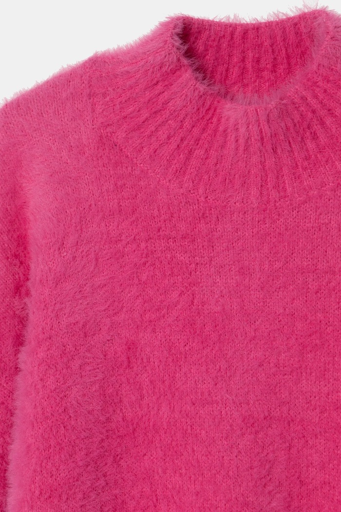 Lány United Colors of Benetton gyerek pulóver 19BAC200I.G.Seasonal rózsaszín