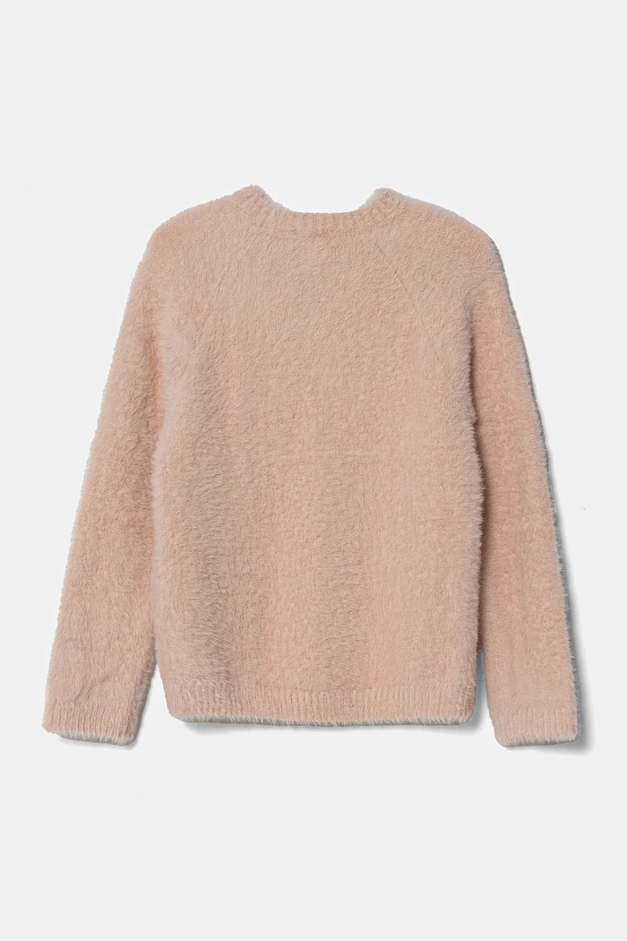 United Colors of Benetton sweter dziecięcy 19BAG100Q.P.Seasonal różowy AW24