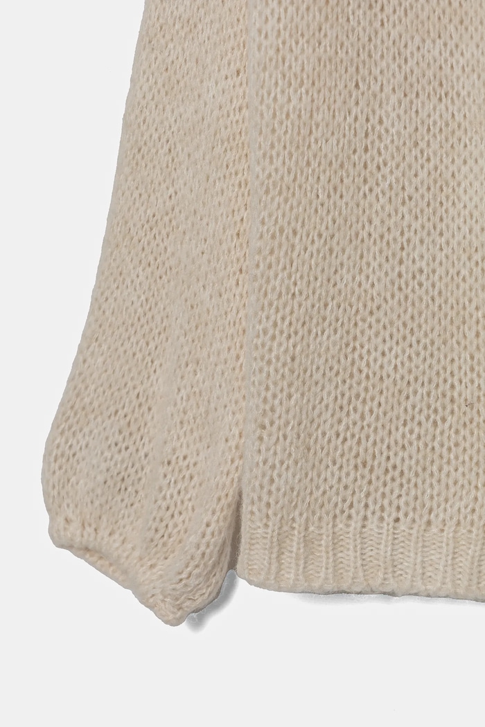 Dziewczynka United Colors of Benetton kardigan z domieszką wełny 136QC601M.G.Seasonal beżowy