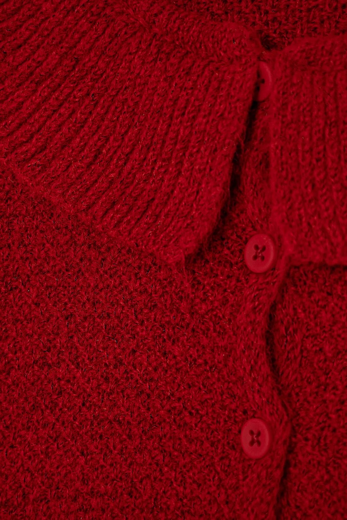 Fete United Colors of Benetton cardigan cu amestec de lână pentru copii 106QG500N.P.Seasonal rosu