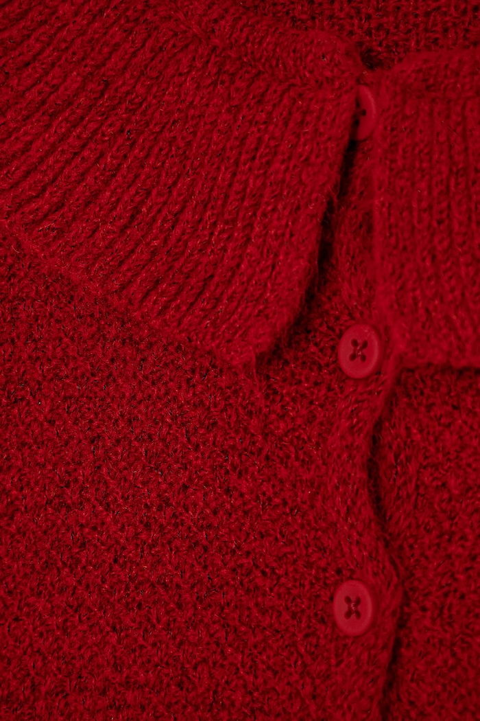 Fete United Colors of Benetton cardigan cu amestec de lână pentru copii 106QG500N.P.Seasonal rosu