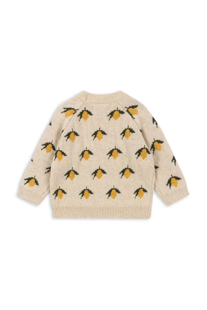 Παιδικό μάλλινο πουλόβερ Konges Sløjd BELOU LEMON KNIT BLOUSE KS101427 γκρί AW25