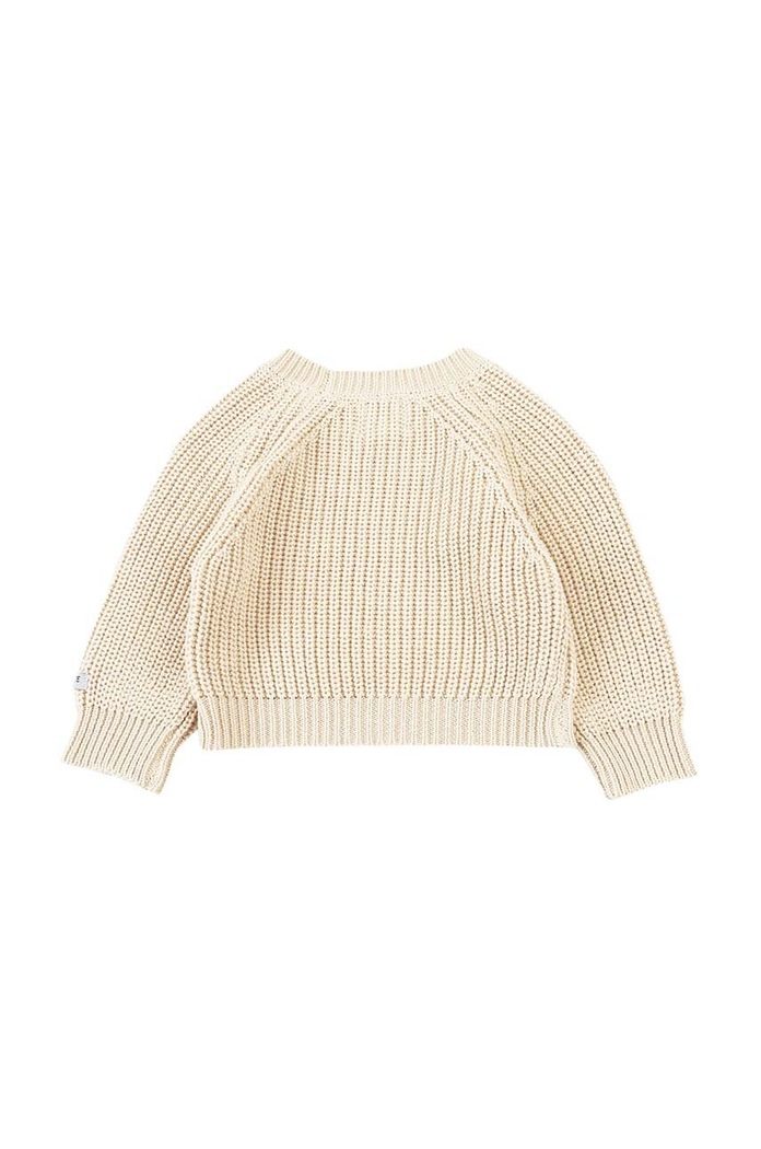 Băieți Donsje pulover din bumbac pentru bebeluși Jade Sweater 4090200. bej