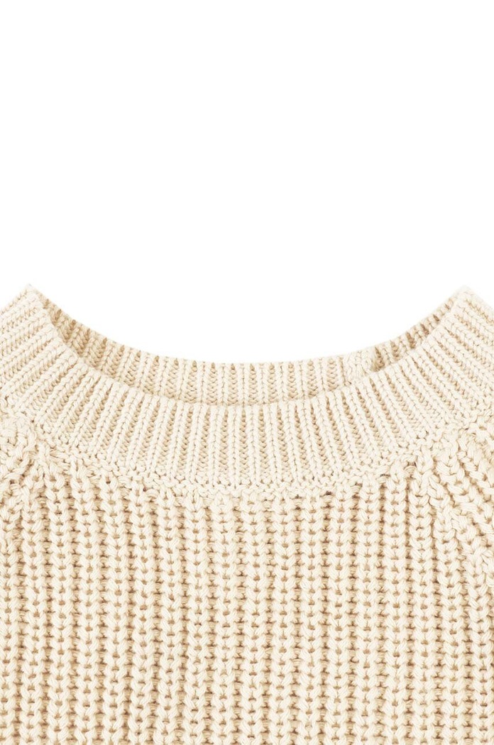 Donsje pulover din bumbac pentru bebeluși Jade Sweater bej 4090200.