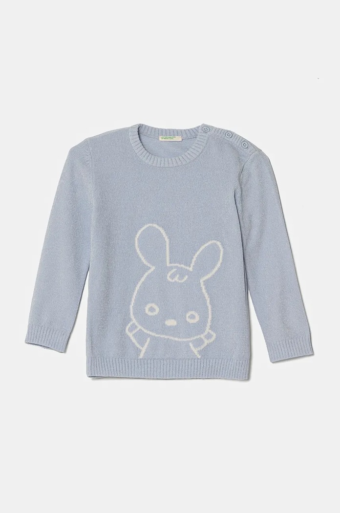 United Colors of Benetton pulover bebe uni albastru 16AKA1017.W.Seasonal