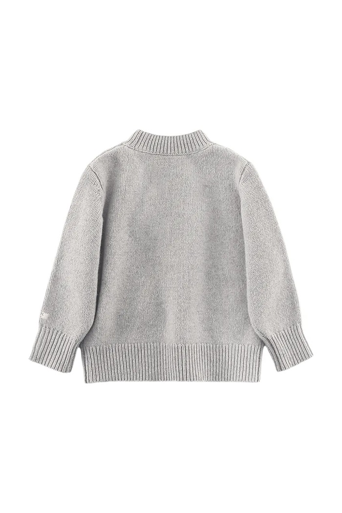 Κοριτσίστικα Μάλλινο πουλόβερ για μωρά Donsje Denn Merino Wool Sweater Lammy 4083504.56.92 γκρί