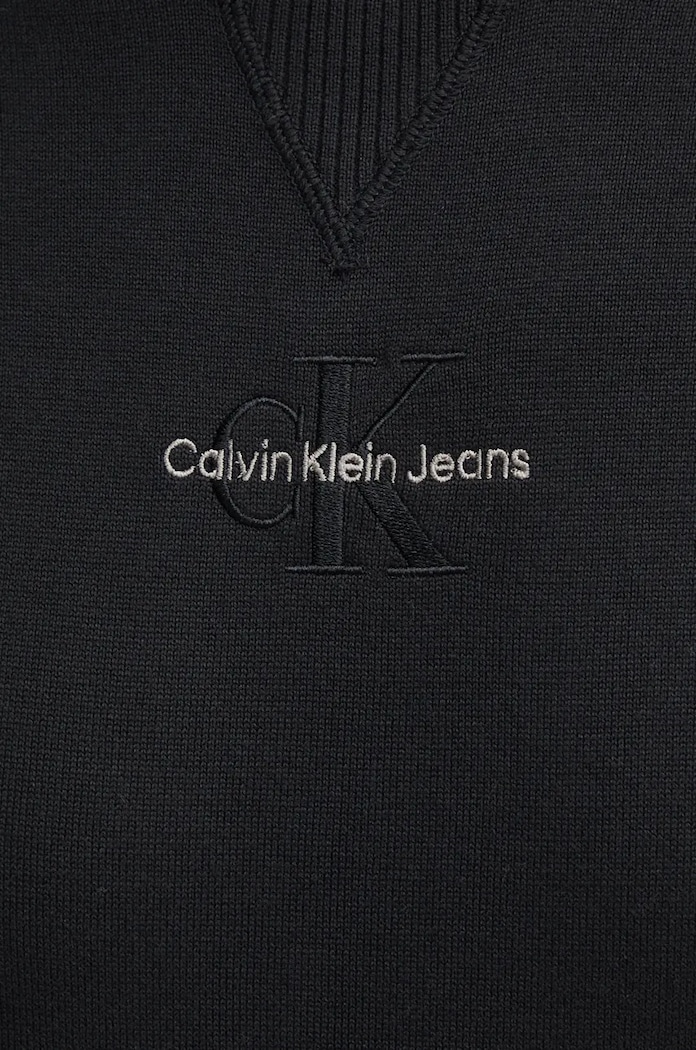 Bavlnený sveter Calvin Klein Jeans J30J325671 čierna
