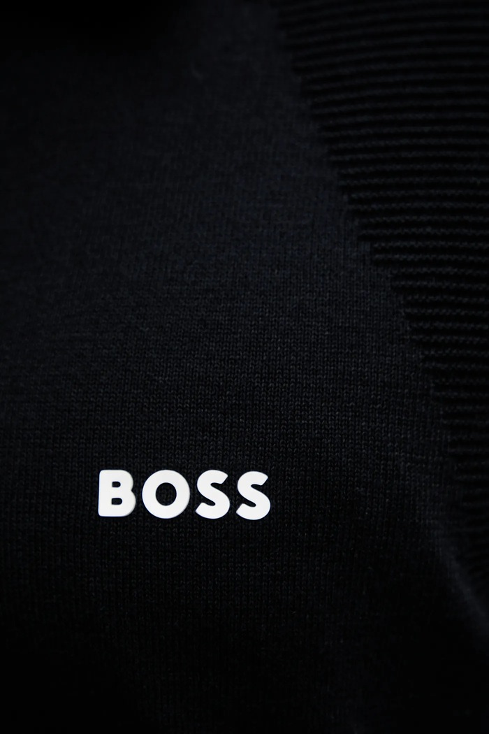 BOSS Green sweter 50520604 granatowy