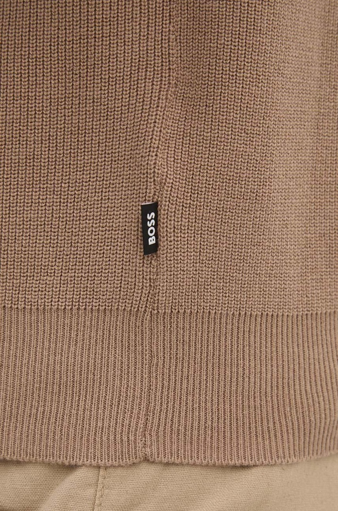 Светр з домішкою вовни BOSS 50519610 бежевий