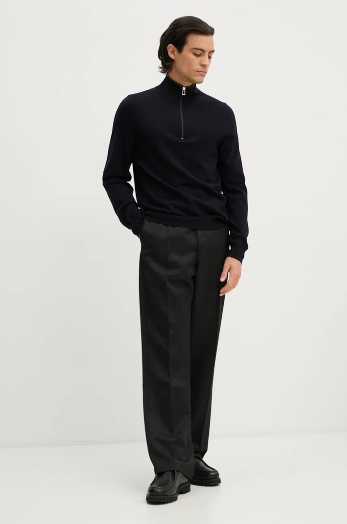 Вълнен пуловер PS Paul Smith M2R.203Y.N21861 тъмносин AW24