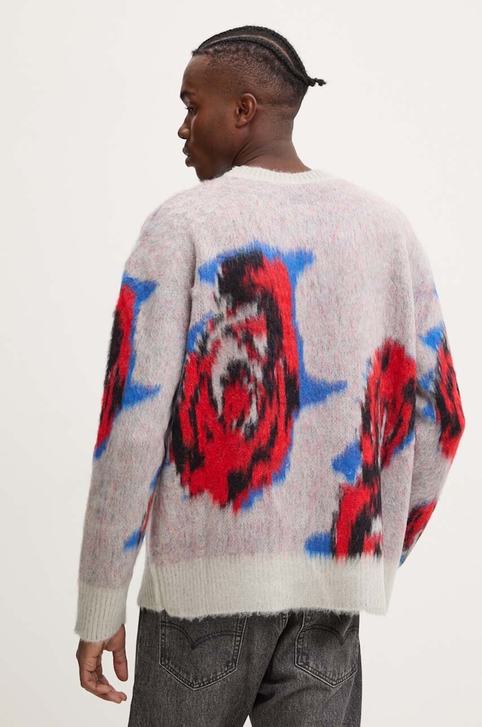 Odzież MSGM sweter z domieszką moheru 3740MM217.247580 szary