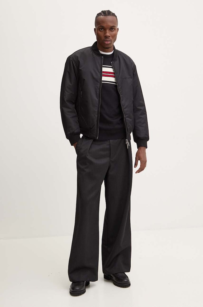 MSGM gyapjú pulóver 3740MM208.247594 fekete AW24