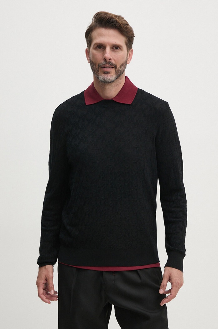Armani Exchange sweter pozostałe czarny 6DZM6K.ZM4DZ