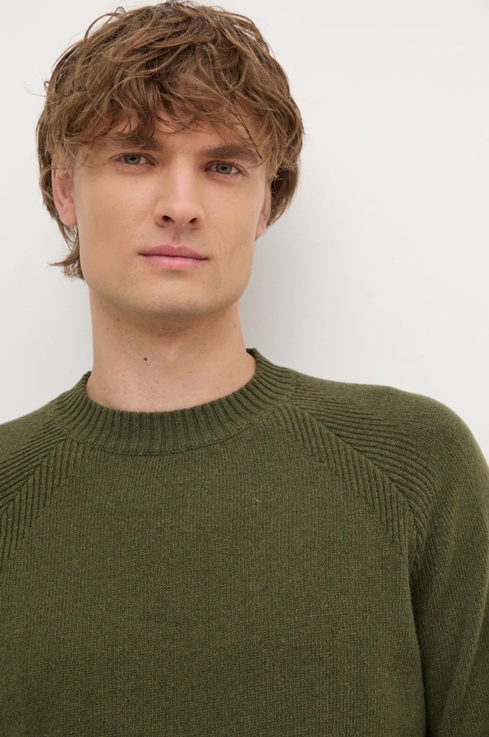 Sweter wełniany Liu Jo QF4017.MA37C zielony