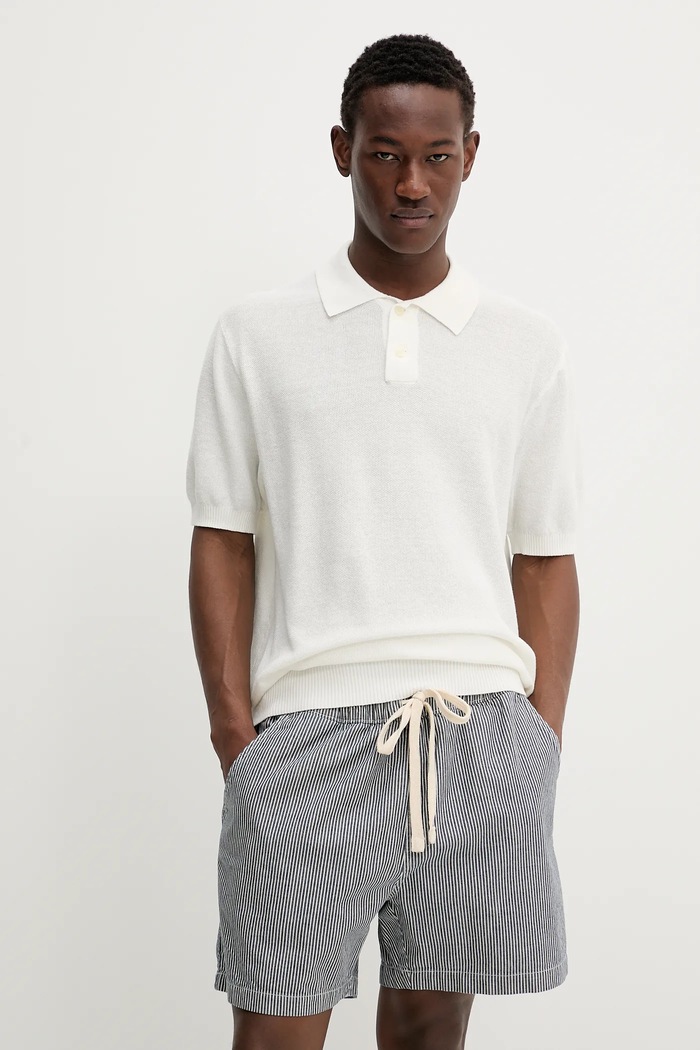 Bavlněné polo tričko Levi's béžová A7294
