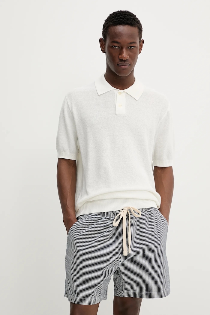 Bavlněné polo tričko Levi's béžová A7294