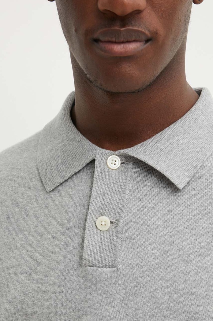 Levi's polo bawełniane A7294 szary