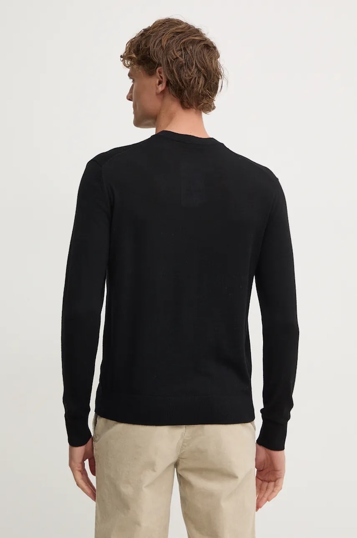 Odzież United Colors of Benetton sweter wełniany 11AHU1056 czarny