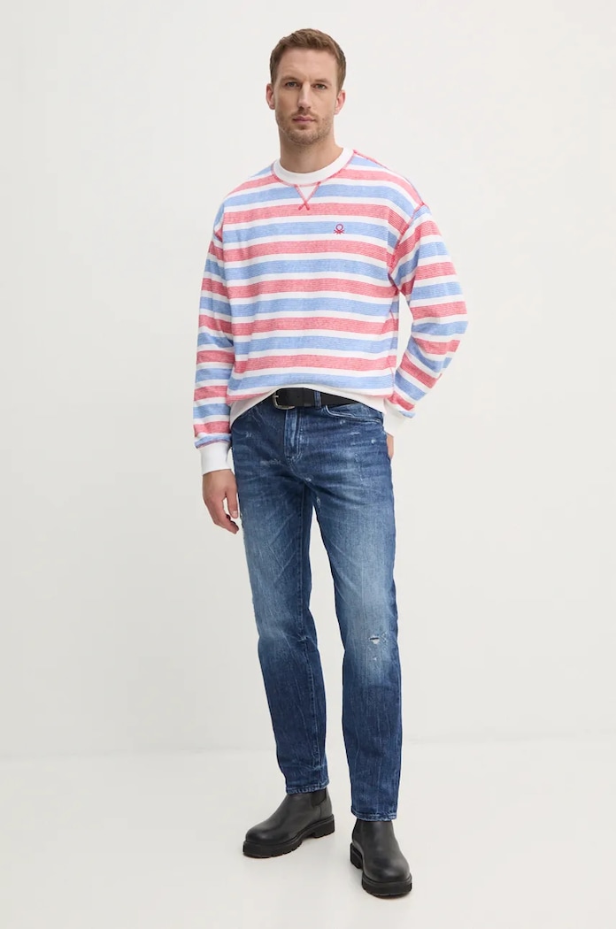United Colors of Benetton sweter 33RPU109D biały NC24