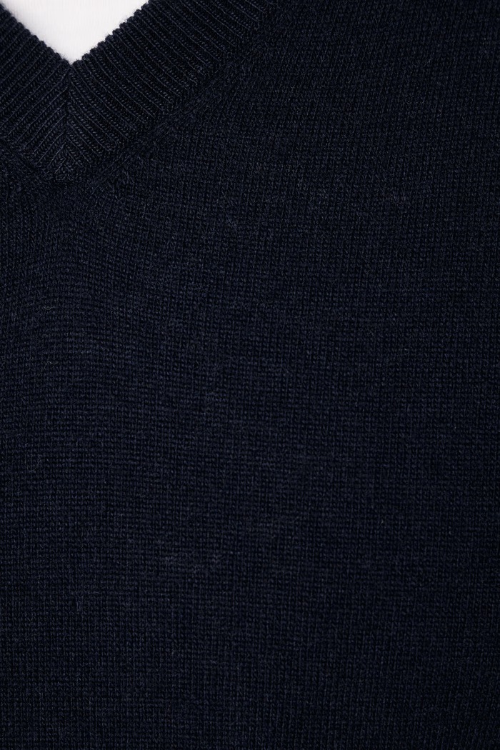 Kamizelka męska wełniana United Colors of Benetton granatowy 1002U400L