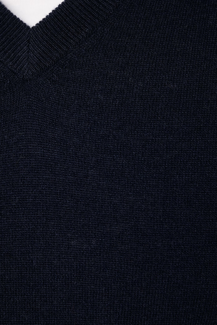 Kamizelka męska wełniana United Colors of Benetton granatowy 1002U400L