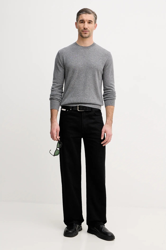 Кашмирен пуловер United Colors of Benetton 1033U105S сив AW25