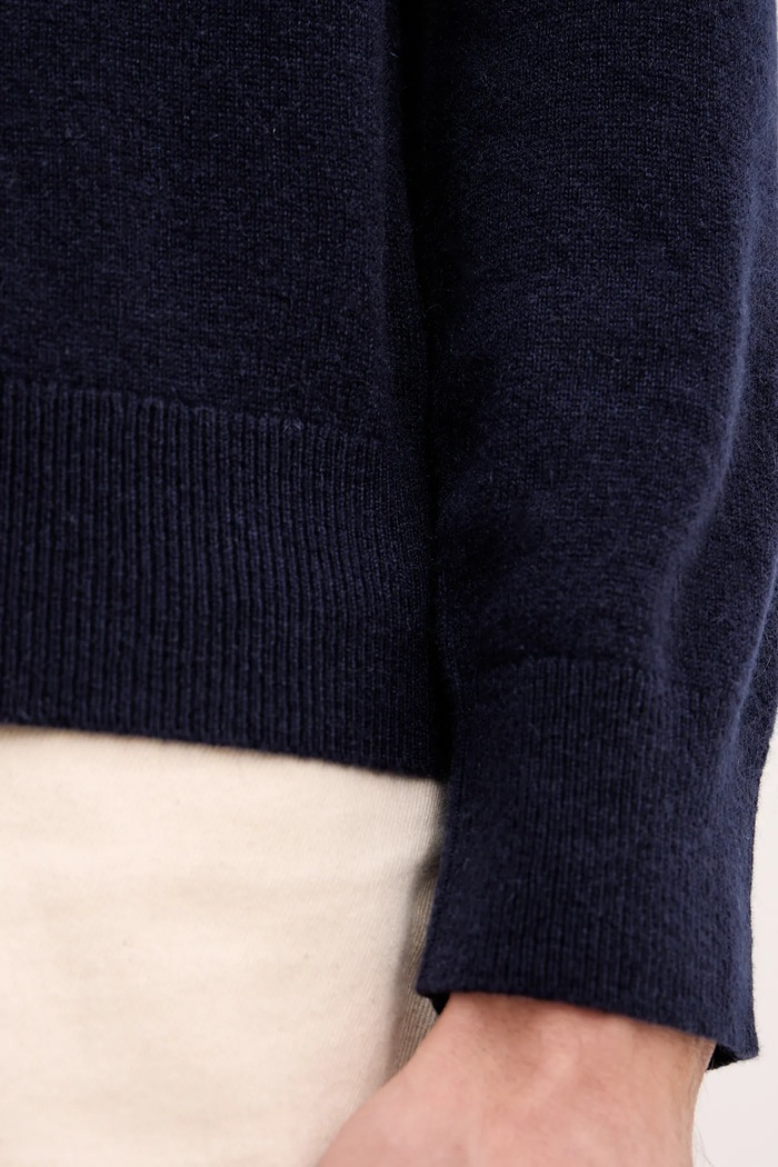 United Colors of Benetton sweter kaszmirowy 1033U2011 granatowy