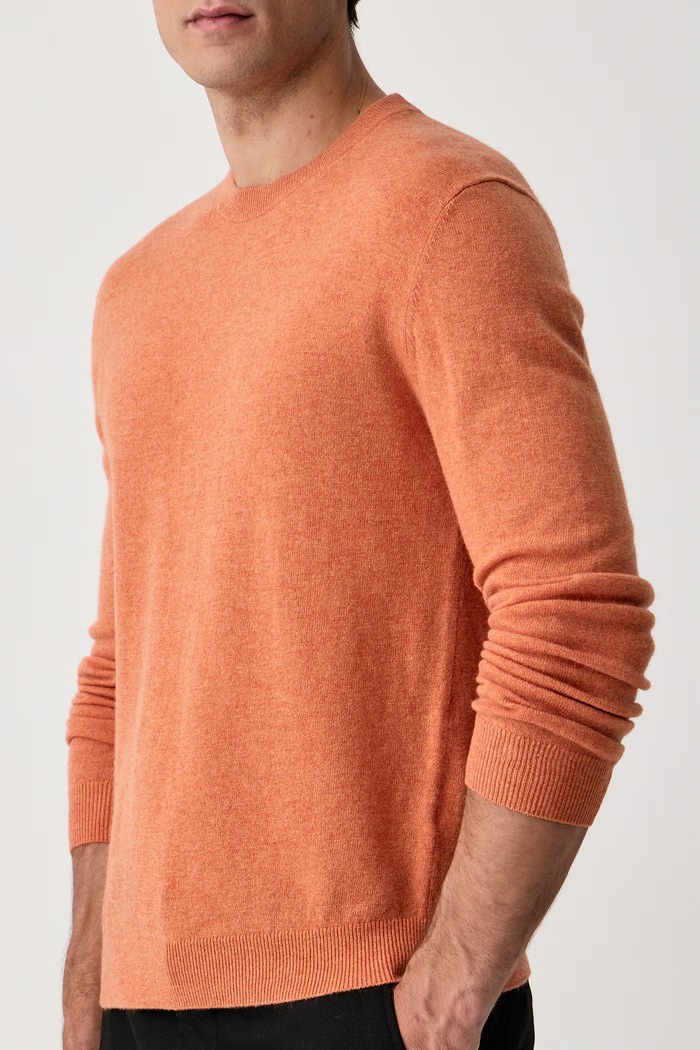 Sweter męski wełniany United Colors of Benetton 1002U1G34 pomarańczowy