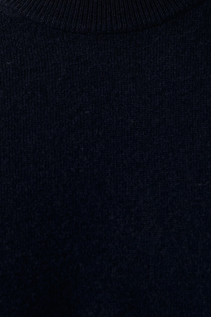 Sweter męski wełniany United Colors of Benetton granatowy 1002U1G34