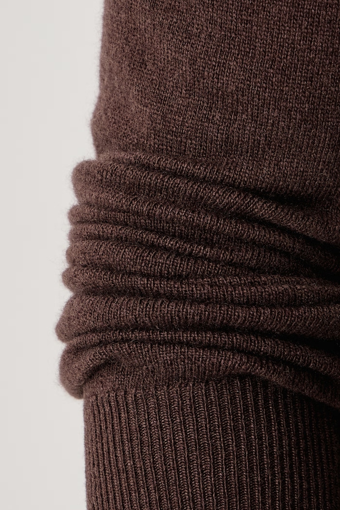 Sweter męski wełniany United Colors of Benetton brązowy 1002U1G34