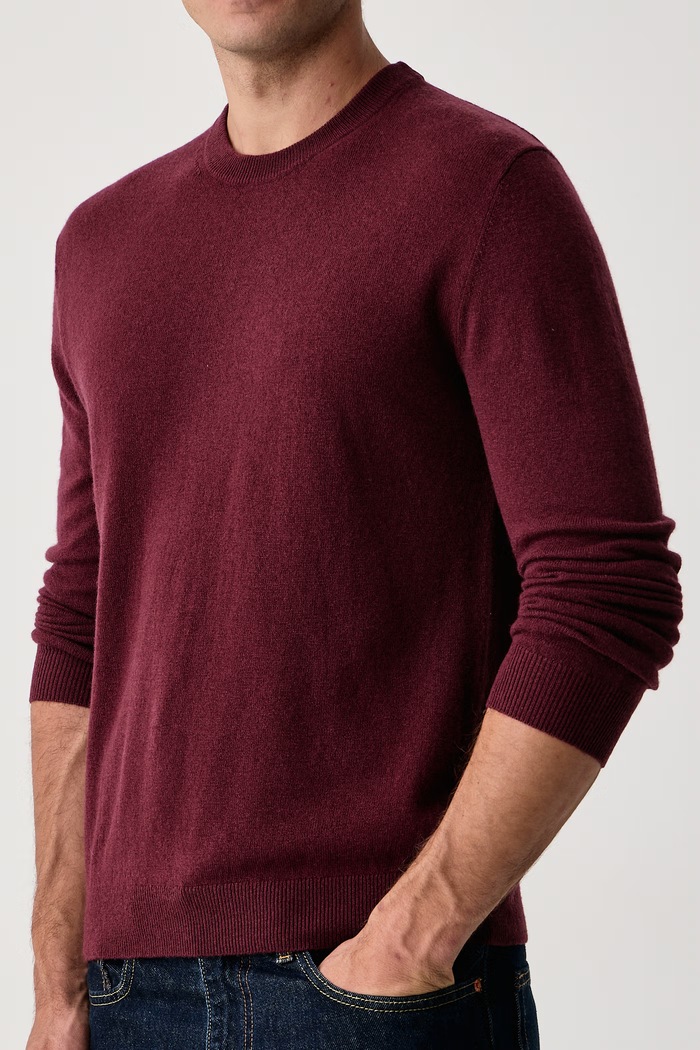 Sweter męski wełniany United Colors of Benetton 1002U1G34 bordowy