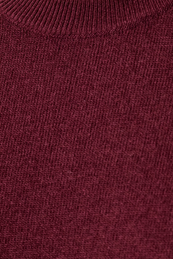 Sweter męski wełniany United Colors of Benetton bordowy 1002U1G34